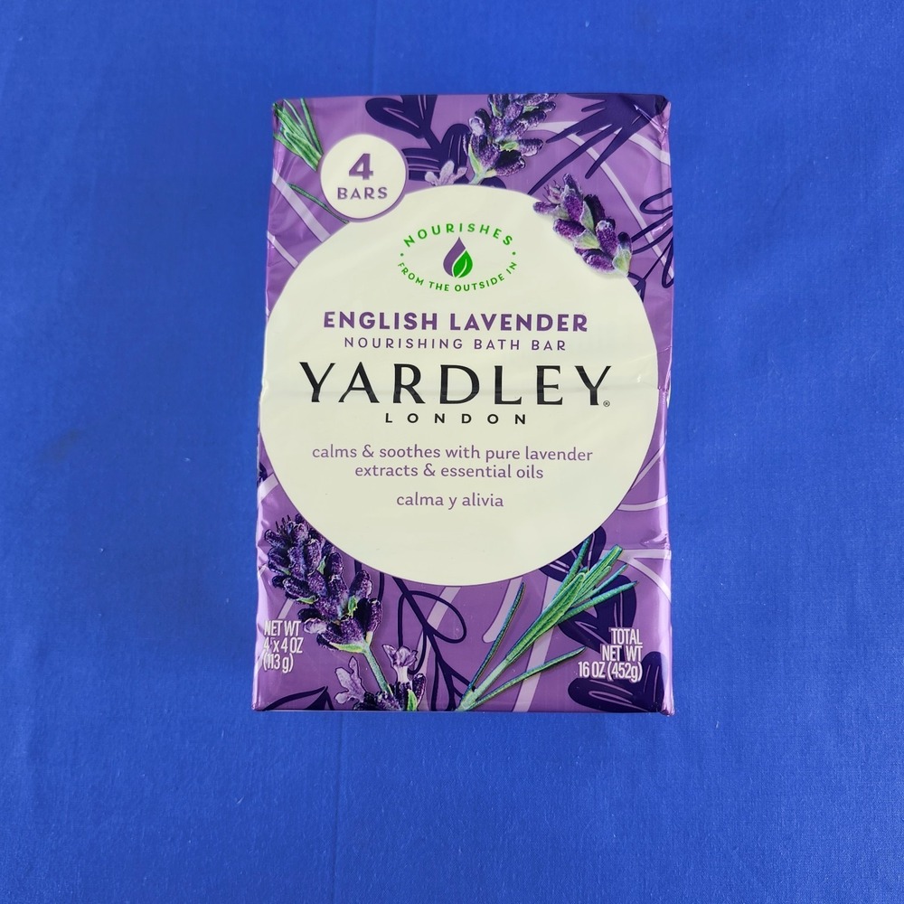 Pack OF 4 Sealed Yardley‎ English Lavender Bar Soap Yardley London Bars 4.25 oz